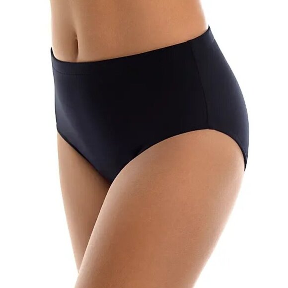 Magicsuit by Miraclesuit Solid Basic Pant Swimsuit Bottom, Black - Picture 2 of 3